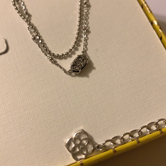 Kendra Scott Emilie Multi Strand Necklace & Earrings Gift Set in Platinum - Picture 9 of 9